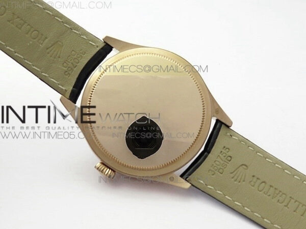 Cellini 50519 Real Date RG BP Best Edition Black Dial Stick Markers on Black Leather Strap SA3165 – Bild 16