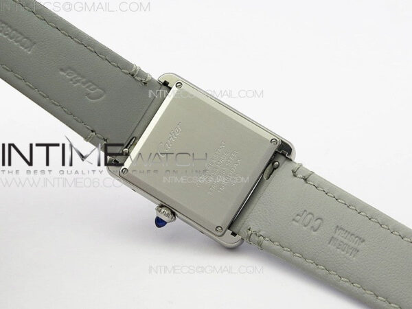 Tank Louis Ladies 25mm SS 8848F 1:1 Best Edition White Dial on GrayLeather Strap Ronda Quartz – Bild 16
