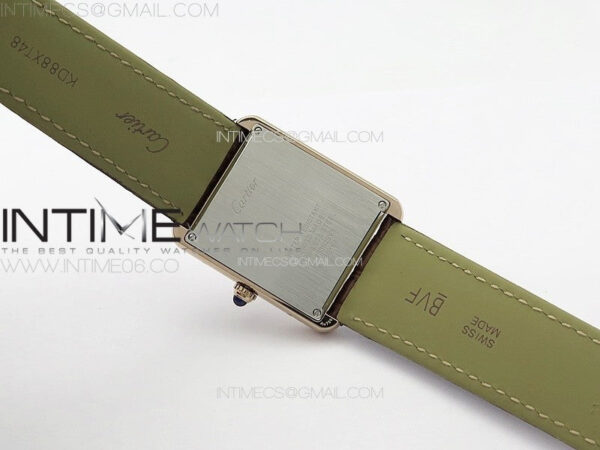 Tank Solo Ladies 28mm RG K11F 1:1 Best Edition White Dial on Brown Croco Leather Strap Ronda Quartz – Bild 16