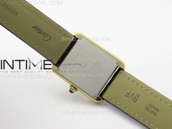 Tank Solo Ladies 25mm YG K11F 1:1 Best Edition White Dial on Black Leather Strap Ronda Quartz – Bild 16