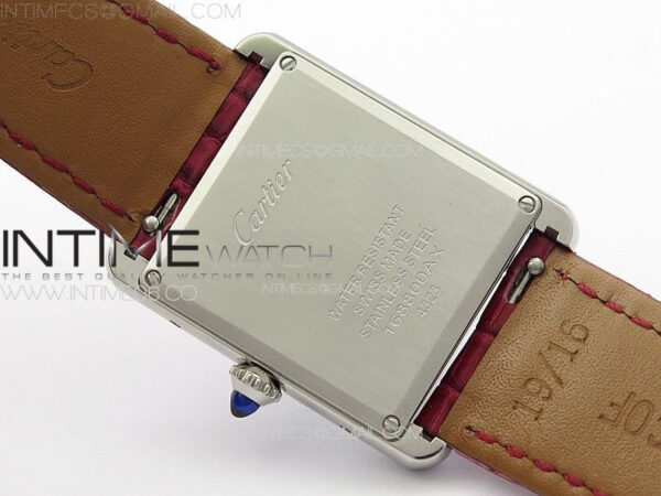 Tank Louis Ladies 25mm SS 8848F 1:1 Best Edition Red Dial on Red Croco Leather Strap Ronda Quartz – Bild 16