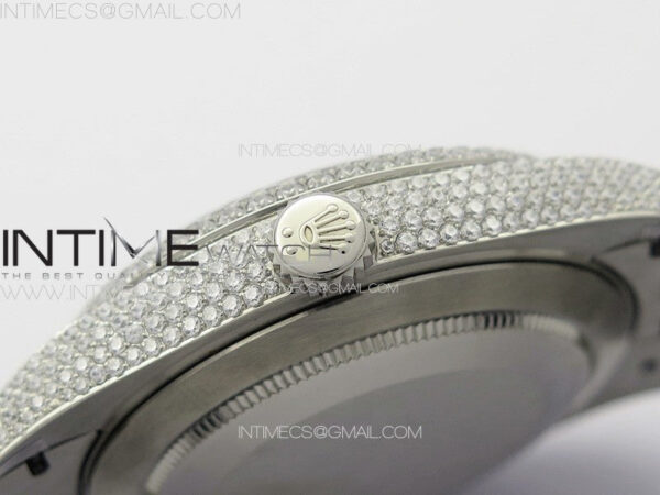 DateJust 41 126334 Full Paved Diamonds BP Best Edition Diamonds Dial Stick Markers on Jubilee Bracelet A2824 – Bild 16