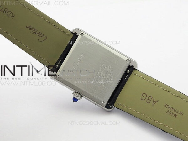 Tank Must Ladies 25mm SS K11F 1:1 Best Edition White Dial on Black Leather Strap Ronda Quartz – Bild 16