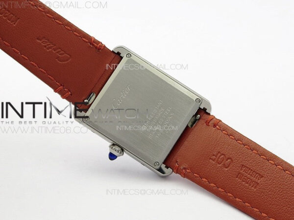 Tank Louis Ladies 25mm SS 8848F 1:1 Best Edition White Dial on Orange Leather Strap Ronda Quartz – Bild 16
