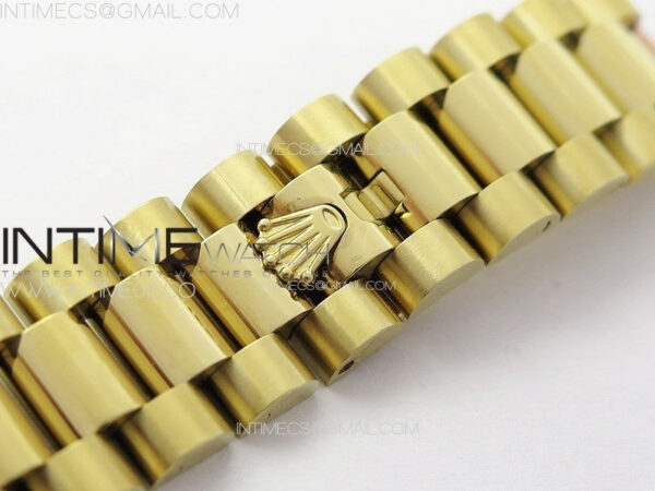 DateJust 31mm 178271 YG APSF Best Edition Blue MOP Dial Crystal Markers on President Bracelet A2824 – Bild 16