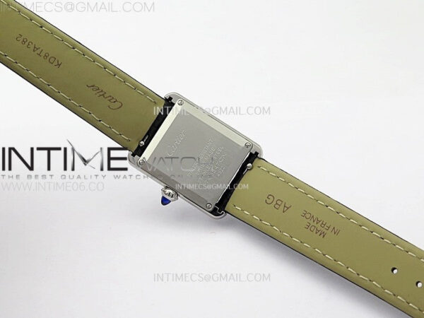 Tank Must Ladies 22mm SS AF 1:1 Best Edition White Dial on Black Leather Strap Ronda Quartz – Bild 16