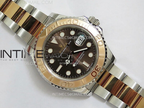 Yacht-Master 126621 904L/RG VSF 1:1 Best Edition Brown Dial On 904L/RG Bracelet VS3235 – Bild 16