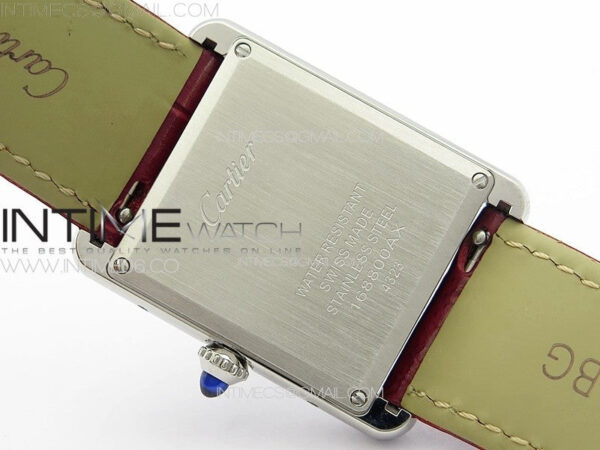 Tank Louis Ladies 25mm SS 8848F 1:1 Best Edition Red Dial on Red Leather Strap Ronda Quartz – Bild 16