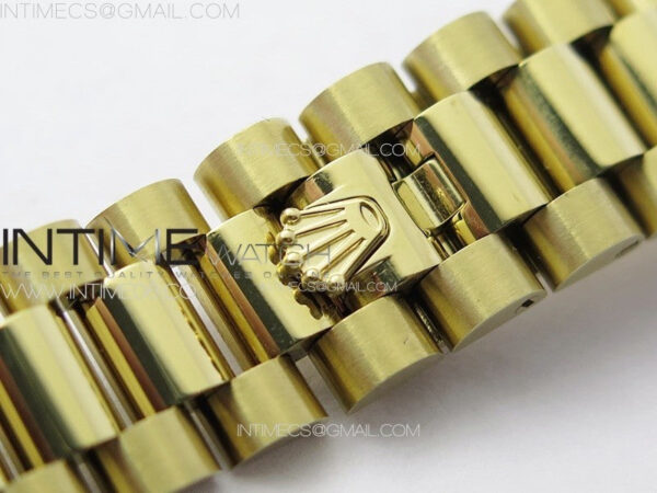 DateJust 31mm 278274 YG GMF Best Edition Green Flowers Crystals Dial on YG President Bracelet A2824 – Bild 16