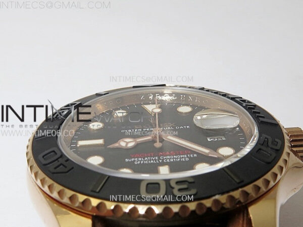 Yacht-Master 126655 Weight RG/Tungsten Gold ARF 1:1 Best Edition Black Ceramic Bezel on Oysterflex Rubber Strap VS3235 – Bild 16