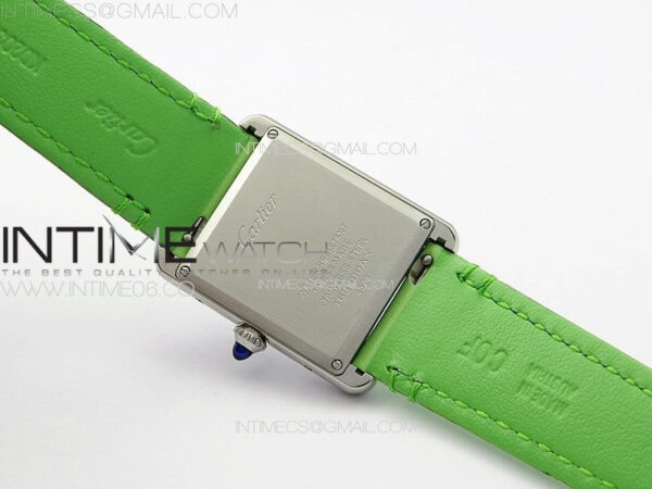 Tank Louis Ladies 25mm SS 8848F 1:1 Best Edition White Dial on Green Leather Strap Ronda Quartz – Bild 17