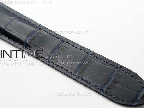 Ballon Bleu 42mm SS K3F 1:1 Best Edition Blue Texture Dial on Blue Leather Strap A2824 – Bild 16