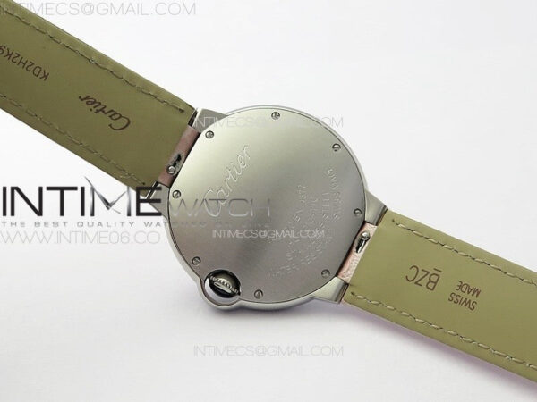 Ballon Bleu 36mm SS K3F 1:1 Best Edition Pink Textured Dial on Pink Leather Strap A076 – Bild 17