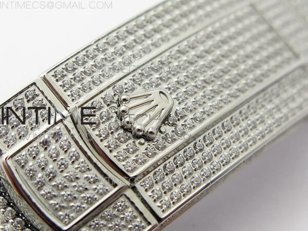 DateJust 41 126334 904 Full Paved Diamonds BP Best Edition Gray Dial Sticks Markers on Oyster Bracelet A2824 – Bild 17