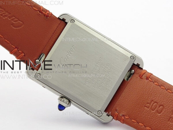 Tank Louis Ladies 25mm SS 8848F 1:1 Best Edition White Dial on Orange Leather Strap Ronda Quartz – Bild 17