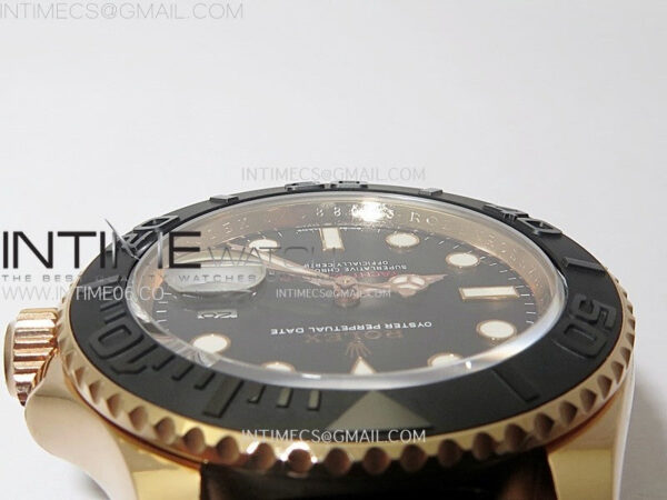 Yacht-Master 126655 Weight RG/Tungsten Gold ARF 1:1 Best Edition Black Ceramic Bezel on Oysterflex Rubber Strap VS3235 – Bild 18