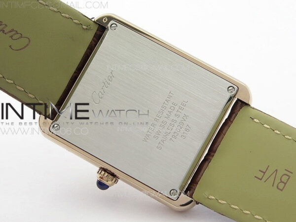 Tank Solo Ladies 28mm RG K11F 1:1 Best Edition White Dial on Brown Croco Leather Strap Ronda Quartz – Bild 17