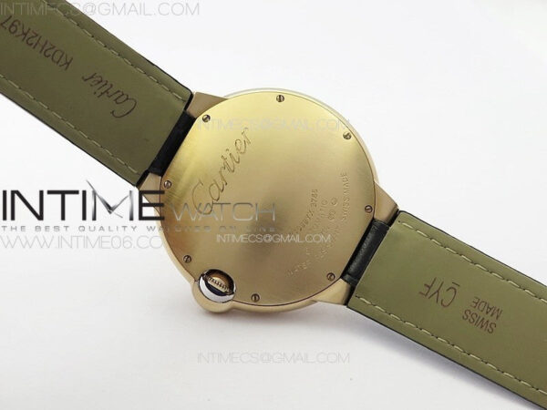 Ballon Bleu 42mm RG K3F 1:1 Best Edition Brown Texture Dial on Brown Leather Strap A2824 – Bild 17