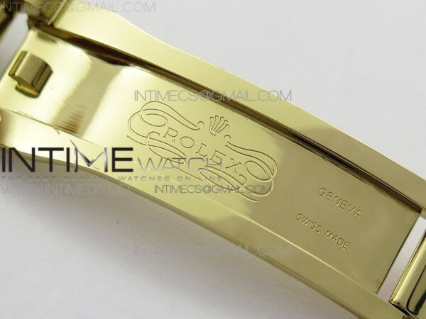 Day-Date 36 128235 YG/Crystal BP Best Edition Black Crystal Marker Dial on YG President Bracelet A2836 – Bild 17
