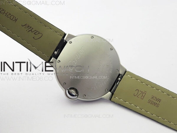Ballon Bleu 36mm SS K3F 1:1 Best Edition White Textured Dial on Black Leather Strap A076 – Bild 17