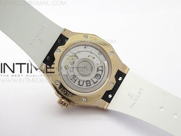 Classic Fusion Orlinski RG APSF 1:1 Best Edtion White Faceted Dial on White Rubber Strap A2892 – Bild 17