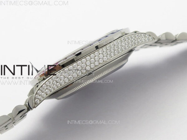 DateJust 41 126300 Full Paved Diamonds Rainbow 904 GSF Best Edition Diamonds Dial Arabic Markers on Jubilee Bracelet VR3235 – Bild 17