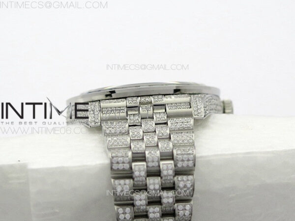 DateJust 41 126300 Full Paved Diamonds Rainbow 904 GSF Best Edition Diamonds Dial Arabic Markers on Jubilee Bracelet VR3235 – Bild 18