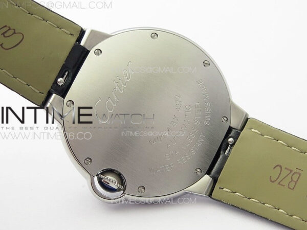 Ballon Bleu 36mm SS K3F 1:1 Best Edition White Textured Dial on Black Leather Strap A076 – Bild 18