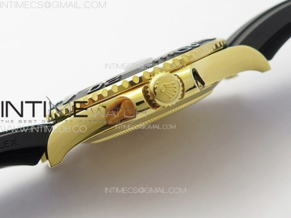 Yacht-Master 126658 YG VSF 1:1 Best Edition Black Ceramic Bezel on Oysterflex Strap VS3235 – Bild 18