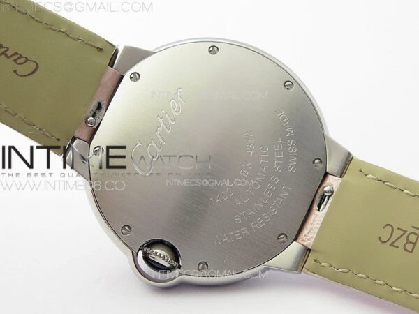 Ballon Bleu 36mm SS K3F 1:1 Best Edition Pink Textured Dial on Pink Leather Strap A076 – Bild 18