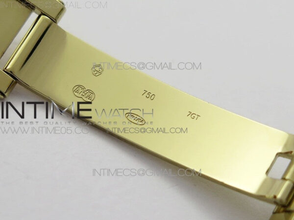 Day-Date 36 128235 YG/Crystal BP Best Edition Black Crystal Marker Dial on YG President Bracelet A2836 – Bild 18