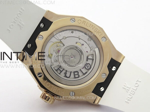 Classic Fusion Orlinski RG APSF 1:1 Best Edtion White Faceted Dial on White Rubber Strap A2892 – Bild 18