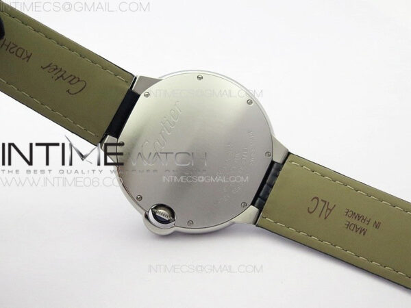Ballon Bleu 42mm SS K3F 1:1 Best Edition Blue Texture Dial on Blue Leather Strap A2824 – Bild 18