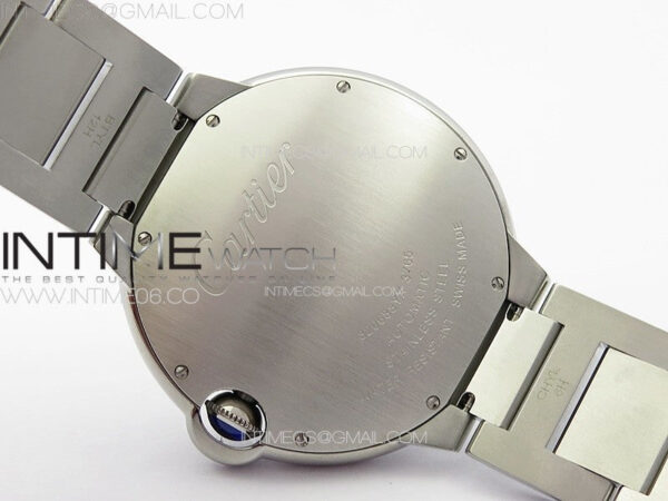 Ballon Bleu 42mm Diamonds Bezel SS K3F 1:1 Best Edition White Texture Dial on SS Bracelet A2824 – Bild 18