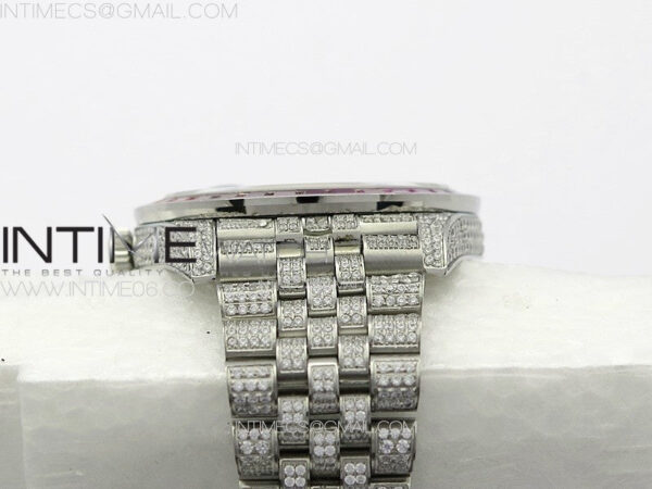 DateJust 41 126300 Full Paved Diamonds Rainbow 904 GSF Best Edition Diamonds Dial Arabic Markers on Jubilee Bracelet VR3235 – Bild 19