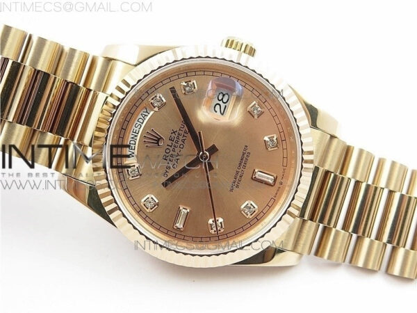 Day-Date 36 128239 RG BP Best Edition Pink Gold Crystal Markers Dial on RG President Bracelet – Bild 19