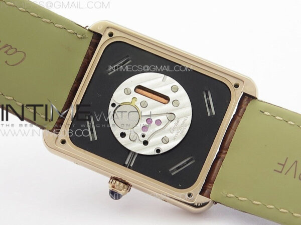 Tank Solo Ladies 28mm RG K11F 1:1 Best Edition White Dial on Brown Croco Leather Strap Ronda Quartz – Bild 19