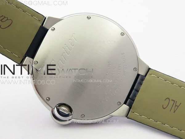Ballon Bleu 42mm SS K3F 1:1 Best Edition Blue Texture Dial on Blue Leather Strap A2824 – Bild 19