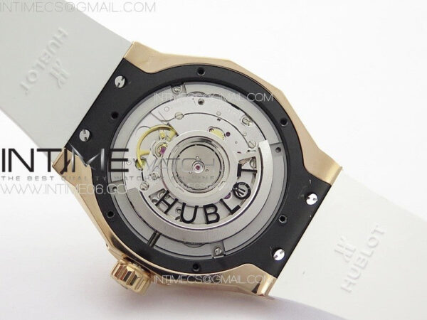 Classic Fusion Orlinski RG APSF 1:1 Best Edtion White Faceted Dial on White Rubber Strap A2892 – Bild 19