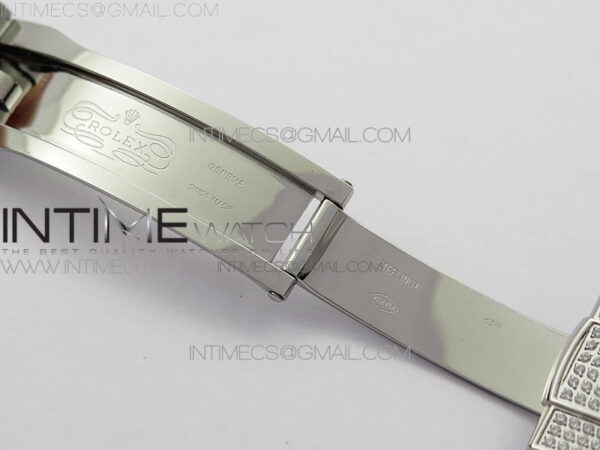 DateJust 41 126334 904 Full Paved Diamonds BP Best Edition Blue Dial Sticks Markers on Oyster Bracelet A2824 – Bild 19