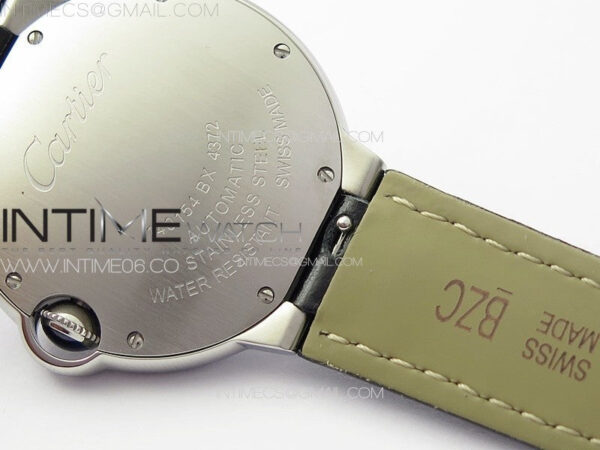 Ballon Bleu 36mm SS K3F 1:1 Best Edition White Textured Dial on Black Leather Strap A076 – Bild 19