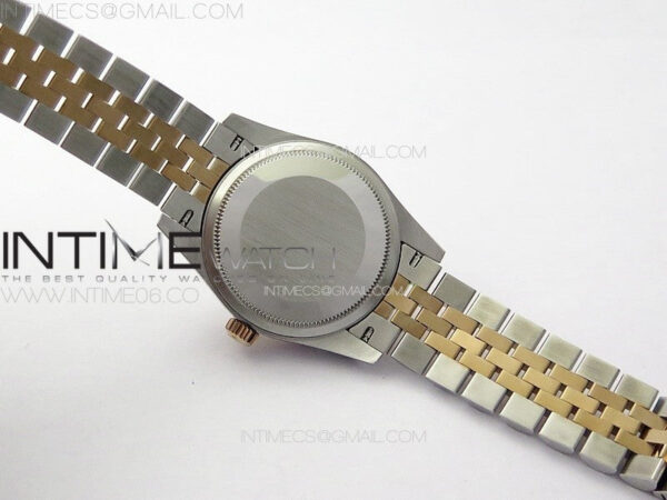 DateJust 31mm 278274 904L SS/RG GMF Best Edition Silver Flowers Crystals Dial on 904L SS/RG Jubilee Bracelet A2824 – Bild 20