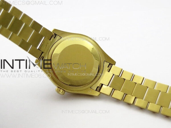 DateJust 31mm YG APSF Best Edition Green Flowers Crystals Dial on President Bracelet A2824 – Bild 20