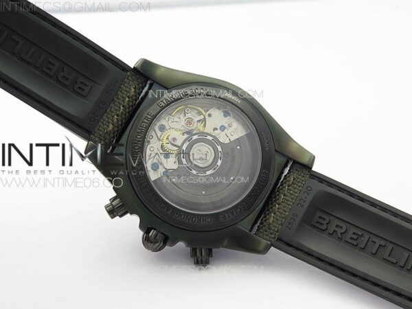 CHRONOMAT 44MM BLACKSTEEL V9F 1:1 SPECIAL EDITION BLACK DIAL ON BLACK RUBBER STRAP – Bild 20