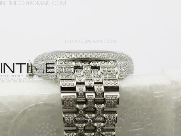 DateJust 41 126334 Full Paved Diamonds BP Best Edition Silevr Dial Sticks Markers on Jubilee Bracelet A2824 – Bild 20