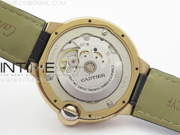 Ballon Bleu 42mm RG K3F 1:1 Best Edition Brown Texture Dial on Brown Leather Strap A2824 – Bild 20