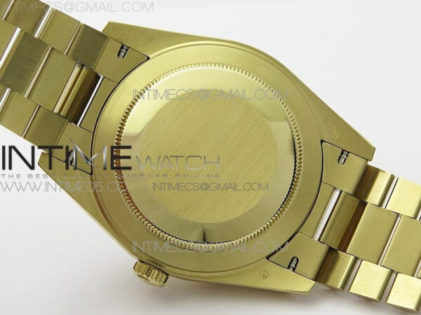 Day-Date 40mm 228239 BP New Dial Version 904 YG  Green Stick Markers Dial on YG President Bracelet A2836 – Bild 21