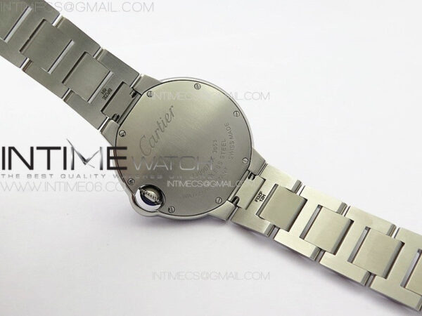 Ballon Bleu 33mm SS V20F 1:1 Best Edition White Textured Dial on SS Bracelet Gen Cal.157 Quartz – Bild 21