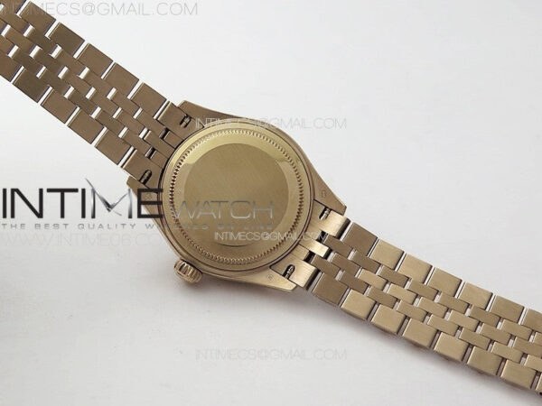Datejust 28mm 279179 RG APSF Best Edition Brown Dial Crystals Markers on SS Jubilee Bracelet NH05 – Bild 21