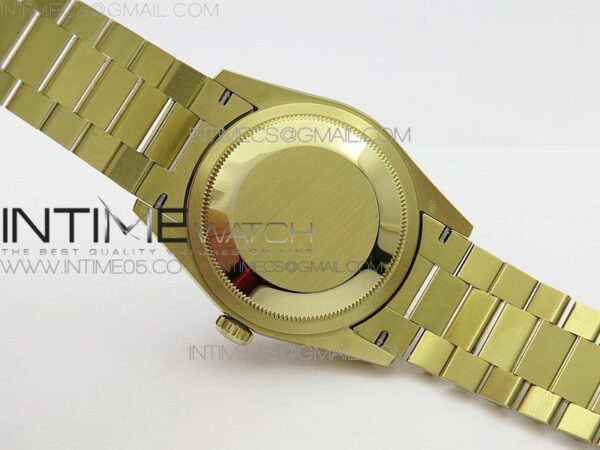 Day-Date 36 128235 YG/Crystal BP Best Edition Black Crystal Marker Dial on YG President Bracelet A2836 – Bild 21